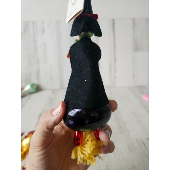 Radko vintage hilda witch broom Italian ornament Xmas Halloween - Picture 5 of 13